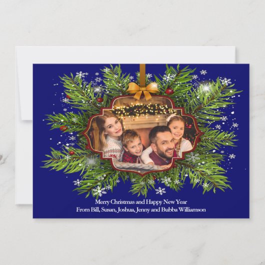 Spectaculaire kerstfoto Foto Feestdagenkaart (Voorkant)