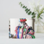 Spectaculaire kleuren van Venezia Carnivale Briefkaart (Staand voorkant)