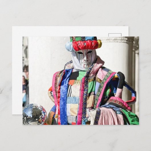 Spectaculaire kleuren van Venezia Carnivale Briefkaart (Voorkant / Achterkant)