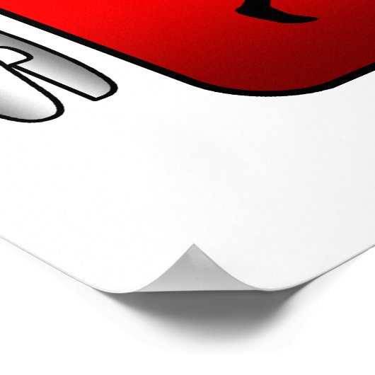 Spectaculaire neushoorn (mannelijk) poster (Hoek)