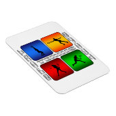 Spectaculaire neushoorn (Vrouw) Magneet (Rechterzijde)