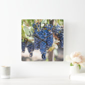 spectaculaire paarse druiven vierkante klok (Huis)