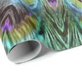 Spectaculaire Peacock Feather Kaleidoscope Party Cadeaupapier (Rol Hoek)