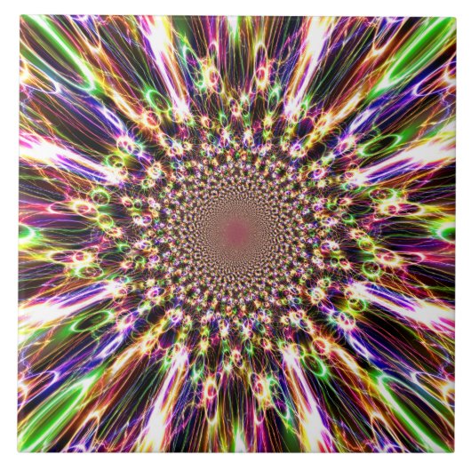 Spectaculaire regenboogTegel Tegeltje (Voorkant)