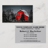 Spectaculaire rode Barn Visitekaartje (Voorkant / Achterkant)