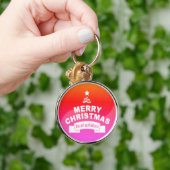 Spectaculaire ronde Beste wensen prettige kerst Sleutelhanger (Hand)