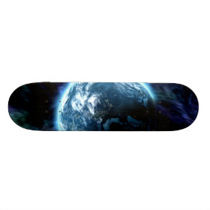 Spectaculaire ruimtevaart Aurora Nebula Skateboard