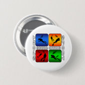 Spectaculaire scuba-duving ronde button 5,7 cm (Voorkant /achterkant)