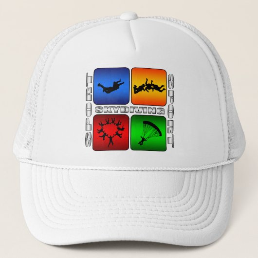 Spectaculaire Skydiving Trucker Pet (Voorkant)