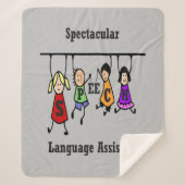 Spectaculaire Speech Language Assistant met Kinder Sherpa Deken (Voorkant)