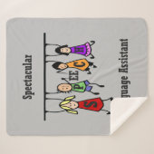 Spectaculaire Speech Language Assistant met Kinder Sherpa Deken (Voorkant (horizontaal))