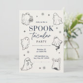 Spectaculaire spookachtige Halloween met spookthem Kaart (Staand voorkant)