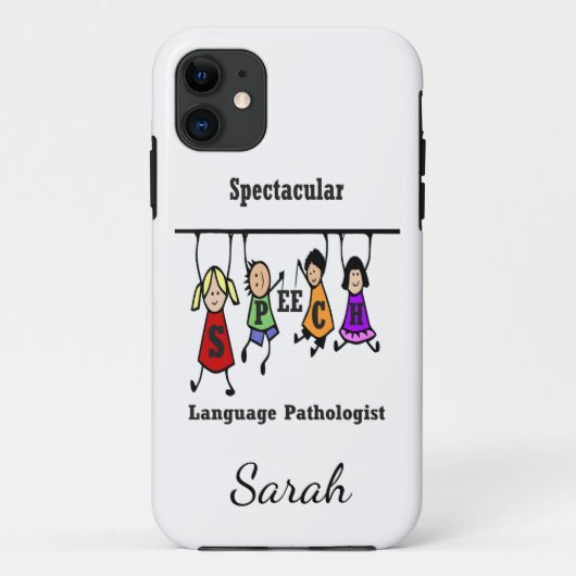 Spectaculaire spraak-taal patholoog aanpassen Case-Mate iPhone case (Achterkant)