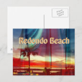 Spectaculaire Sunset Redondo Beach Briefkaart (Voorkant / Achterkant)