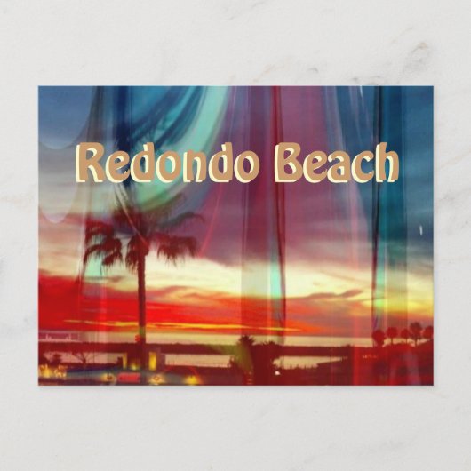 Spectaculaire Sunset Redondo Beach Briefkaart (Voorkant)
