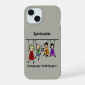 Spectaculaire taal Patholoog Kinderen iPhone 15 Case (Achterkant)