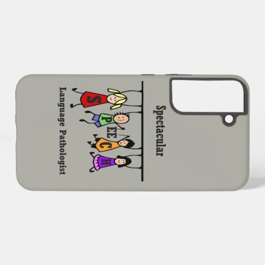 Spectaculaire taal Patholoog Kinderen Samsung Galaxy Hoesje (Achterkant horizontaal)