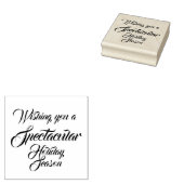 Spectaculaire Vakantie Seizoen Hout Art Stamp Rubberstempel (Gestempeld)