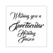 Spectaculaire Vakantie Seizoen Hout Art Stamp Rubberstempel (Afrduk)