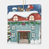 Spectaculaire vakantieverf keramisch ornament (Links)