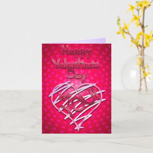 Spectaculaire Valentijnsdag Kaart (Gele Bloem)