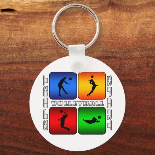 spectaculaire volleybal sleutelhanger (Voorkant)