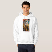 Spectaculaire Witte Uil Hoodie (Voorkant volledig)