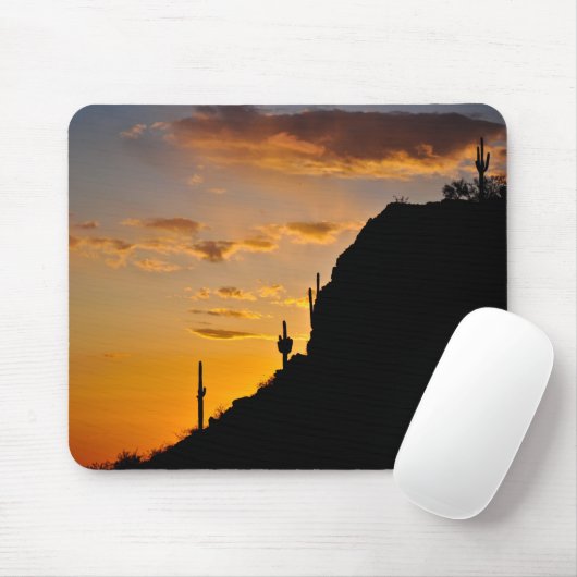 Spectaculaire woestijnzon muismat (Met muis)