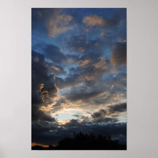 Spectaculaire wolken in Sky 2 Poster (Voorkant)