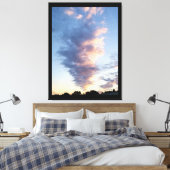 Spectaculaire wolken New Jersey Herfst Sunset Canvas Afdruk (Insitu (Slaapkamer))