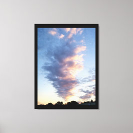 Spectaculaire wolken New Jersey Herfst Sunset Canvas Afdruk