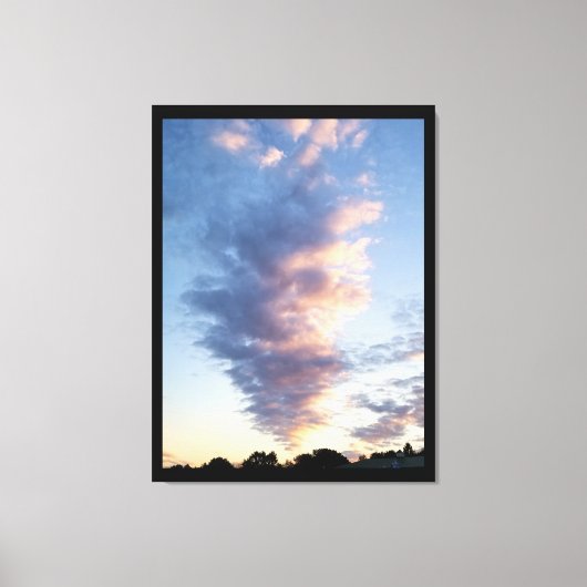 Spectaculaire wolken New Jersey Herfst Sunset Canvas Afdruk (Voorkant)