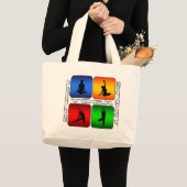 Spectaculaire Yoga Grote Tote Bag (Voorkant (product))