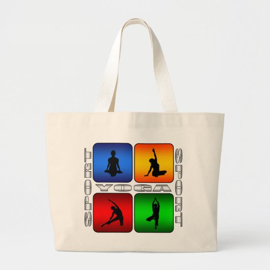 Spectaculaire Yoga Grote Tote Bag (Voorkant)