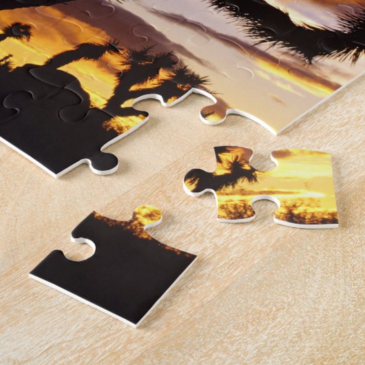 Spectaculaire zon in Joshua Tree National Park Legpuzzel (Zijkant)