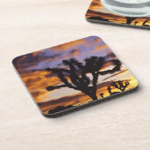 Spectaculaire zon in Joshua Tree National Park Onderzetter (Linkerzijde)