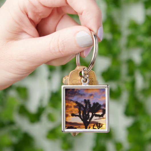 Spectaculaire zon in Joshua Tree National Park Sleutelhanger (Hand)