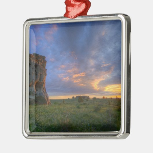 Spectaculaire zonnehemden op Medicine Rocks Metalen Ornament (Links)