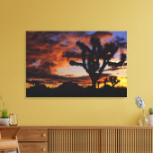 Spectaculaire zonsopgang bij Joshua Tree National Canvas Afdruk (Insitu (Woonkamer))