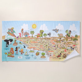 Spectaculaire Zuid-Californië Beach Deken Strandlaken