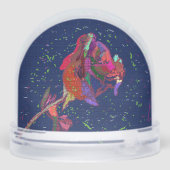 Spectacular Colors Floral  Snow Globe Sneeuwbol (Achterkant)