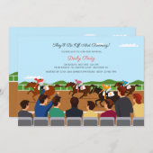 Spectators voor paardenraces kaart (Voorkant / Achterkant)