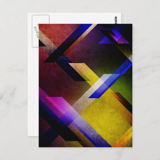 Spectraal ontwerp briefkaart (Voorkant / Achterkant)