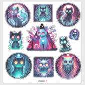 Spectral Cat Sticker Set (Vel)