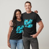 Spectral Cats Halloween Funny Flying Ghost T-shirt (Unisex)