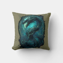 Spectral Coil Cyberpunk Serpent Dark Art Kussen