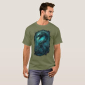 Spectral Coil Cyberpunk Serpent Dark Art T-Shirt (Voorkant volledig)