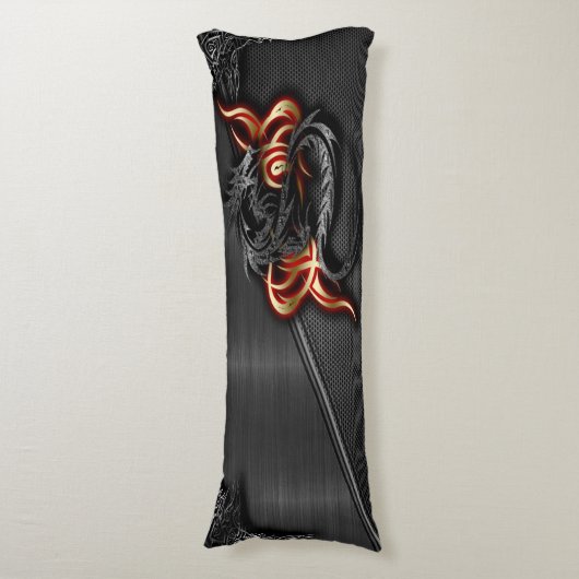 Spectral Dragon Body Pillow ( 20" x 54") Lichaamskussen (Voorkant Verticaal)