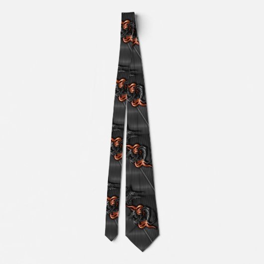 Spectral Dragon Neck Tie Stropdas (Achterkant)