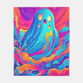 Spectral Ghost Halloween-kunst Fleece Deken (Voorkant)